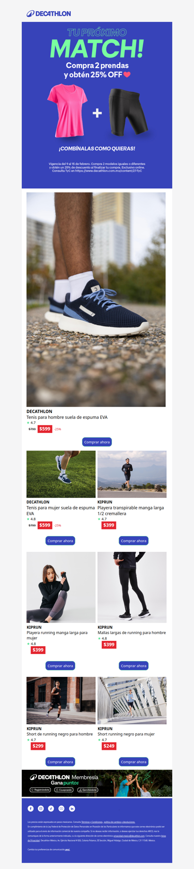 ❤️ ¡Hacemos MATCH con un 25% de descuento!
