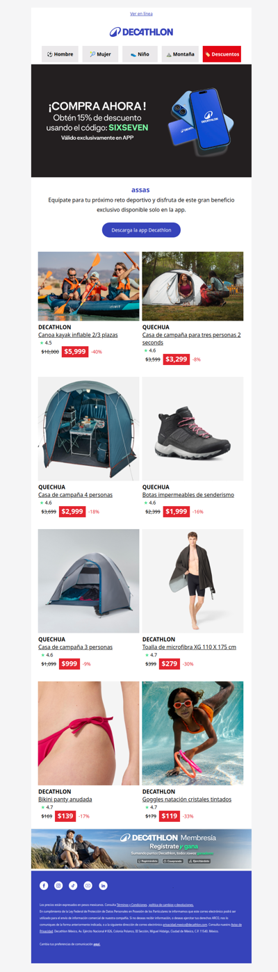 ✨ assas, aprovecha tu 15% OFF en nuestra app