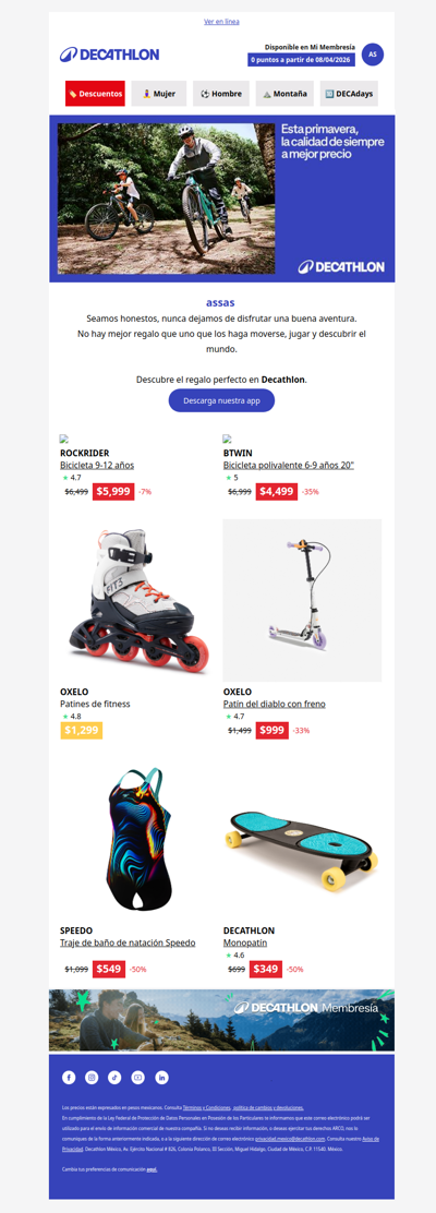 🧢 En Decathlon, nunca dejamos de ser niños