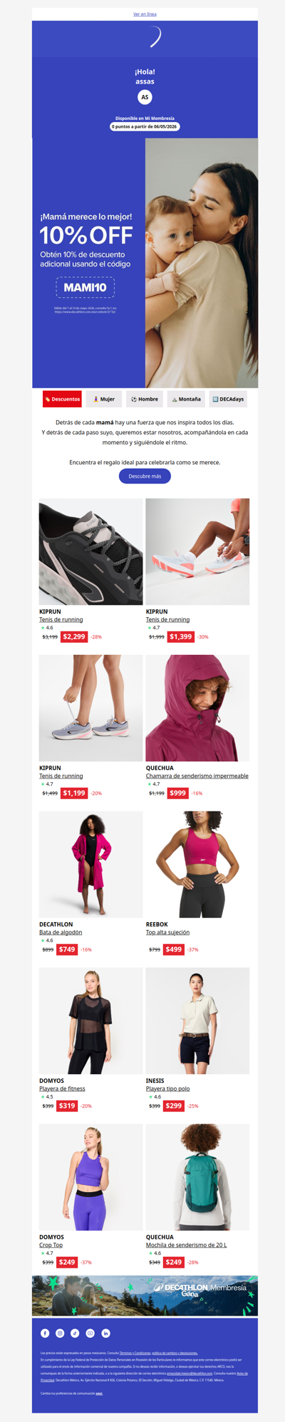 🌸 10% OFF para consentir a mamá