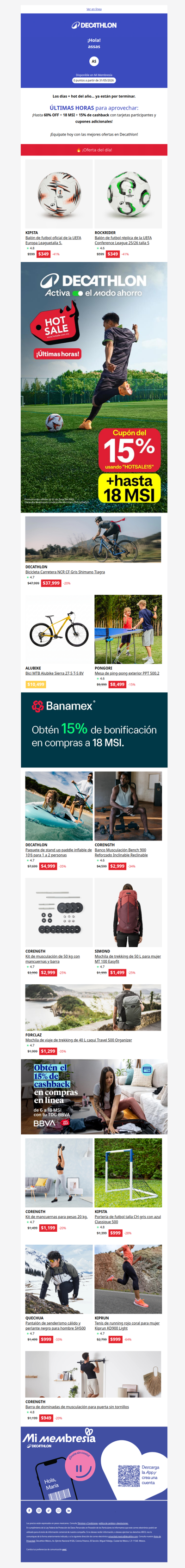 🔥¡Últmas horas! Hasta 60% OFF + 18 MSI + 15% de cashback