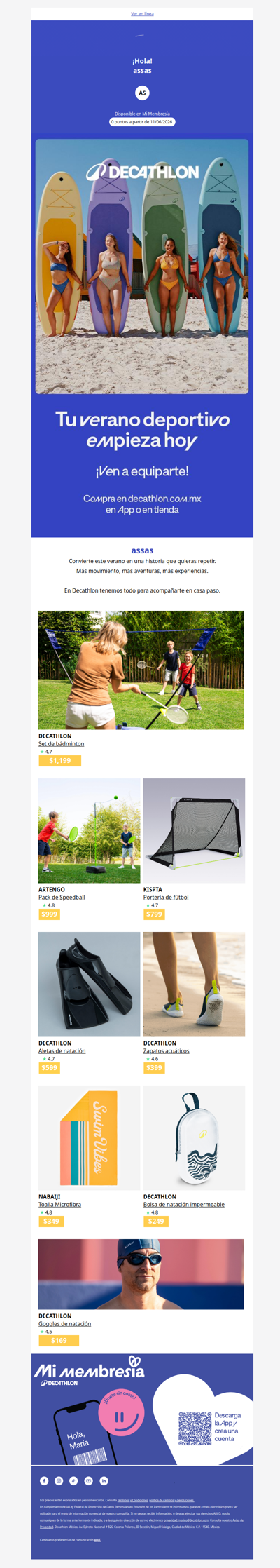☀️ Tu verano empieza con Decathlon
