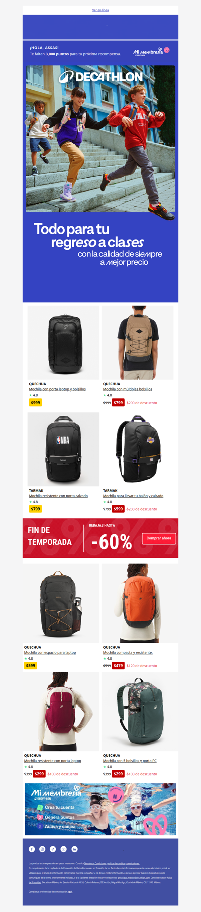 🎒 ¡Back to Sports! Tus mochilas para el cole y el deporte