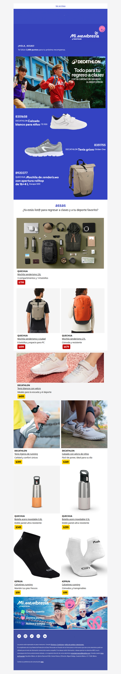 🏃‍♀️ ¡Última llamada! Equípate para el regreso a clases con Decathlon