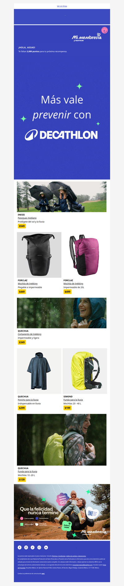 ☂️ ¡Que la lluvia no te detenga! Equípate desde $139