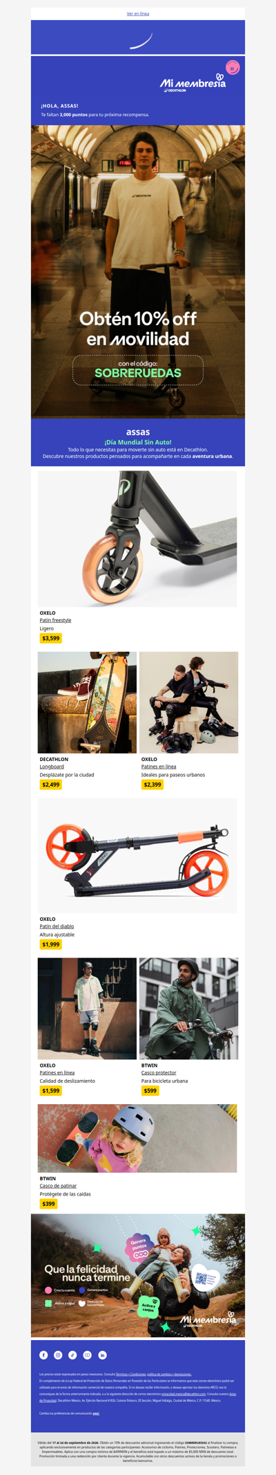 10% OFF: Hoy muévete sin auto 🛴