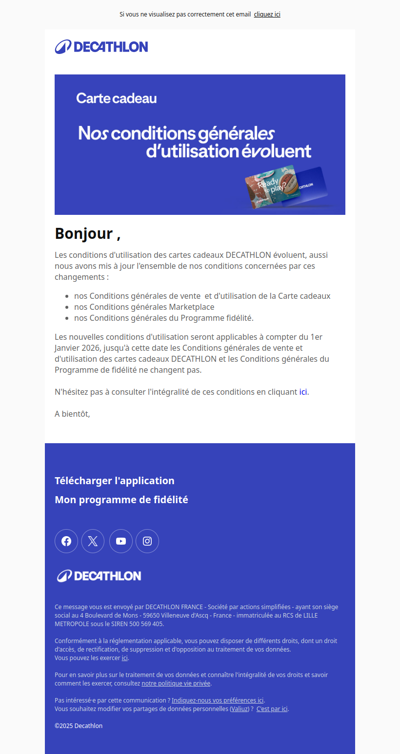 Nos conditions générales d'utilisation évoluent