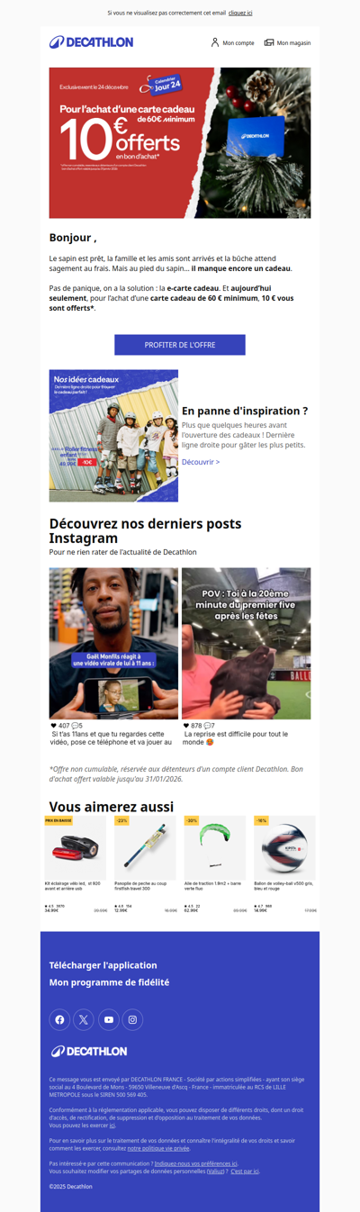 Il vous manque un cadeau   ?