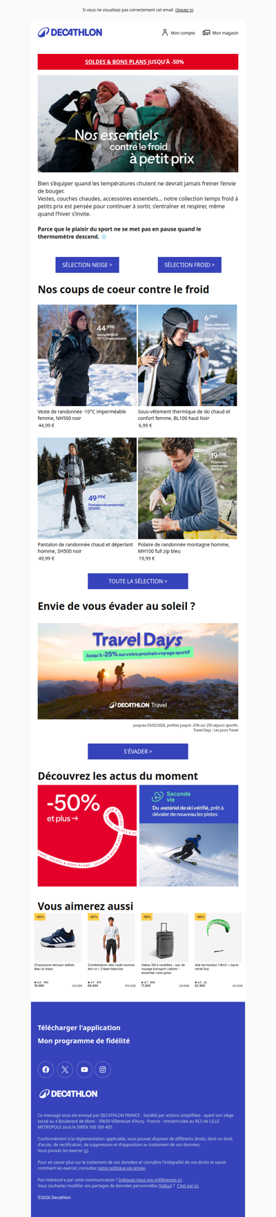 Restez au chaud   ❄️