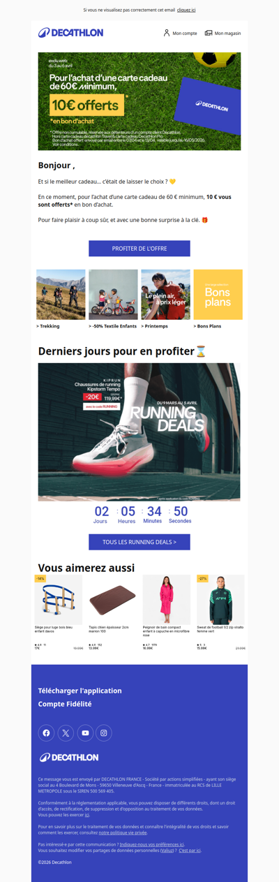 10€ offerts pour vous