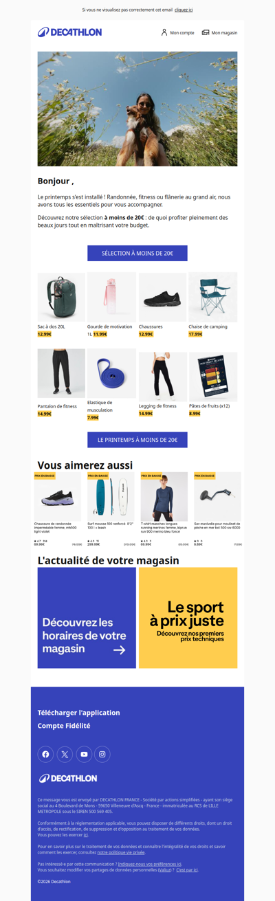 Le printemps à moins de 20€ 🌿