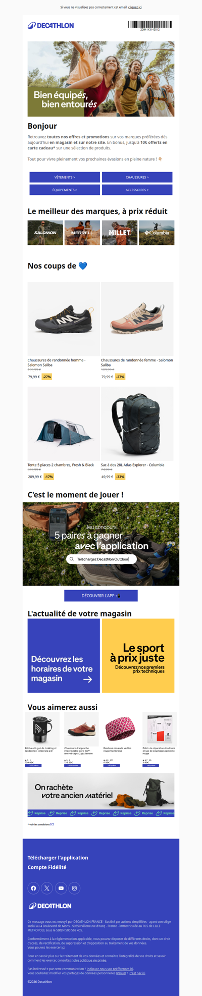 🚨Nos offres et promotions exceptionnelles pour vos prochaines aventures ⛰️