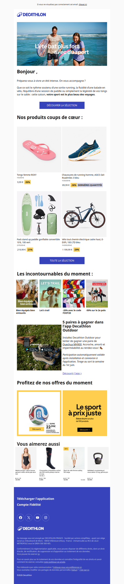 L'été bat plus fort avec du sport ☀️