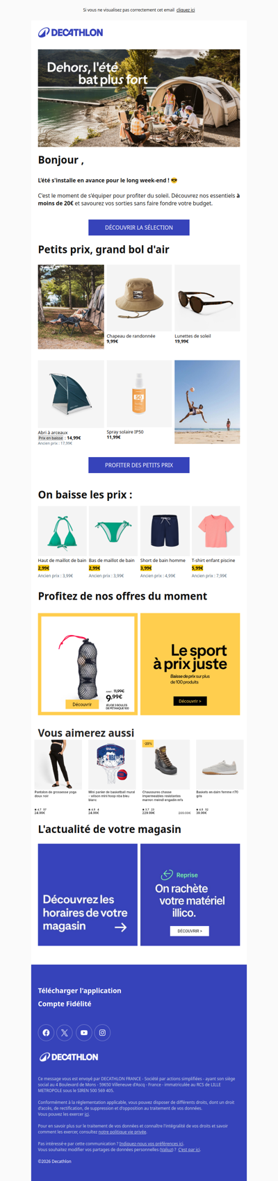Les températures grimpent chez vous ? 😎