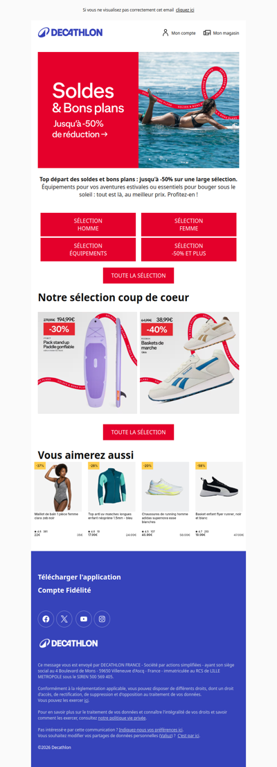 🔴 SOLDES | Jusqu'à -50%