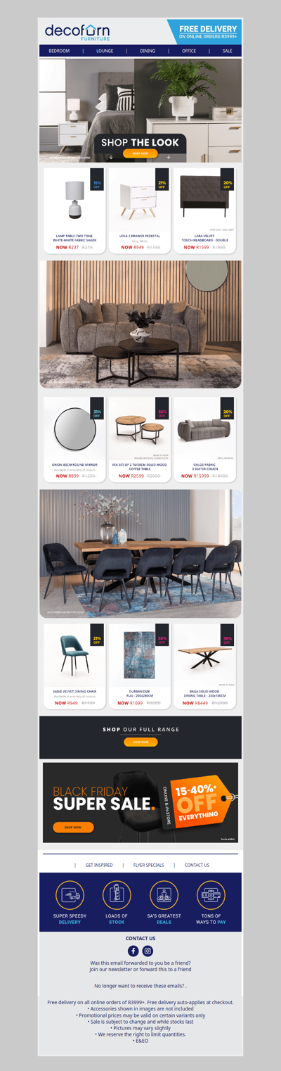 Stylish Spaces Start Here – Black Friday Sale 10%-40%+ Off!