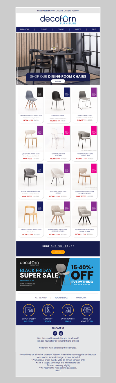 🪑 Pull Up a Chair - Black Friday Savings Up to 40%+ Are Here!