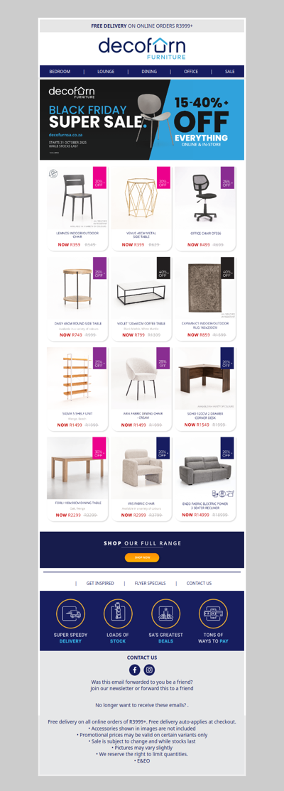 Black Friday still on. 15% to 40% off. Hurry