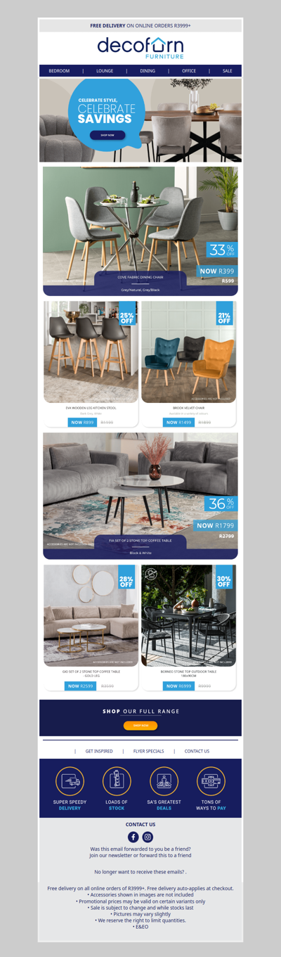 Style That Speaks for Itself - Celebrate Comfort, Design & Value All In One Place!