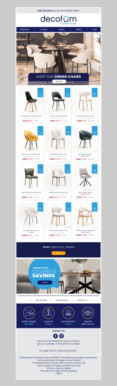 Pull Up a Chair - It’s Time to Sit & Celebrate In Style!