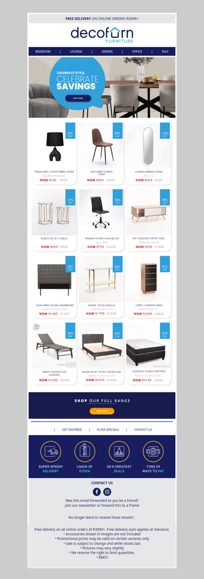 New Looks. Feel-Good Prices. Celebrate Your Home Your Way! ✨