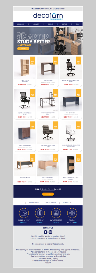 Work Smarter, Save More. Shop Home Office and Study Essentials While Stock Lasts!