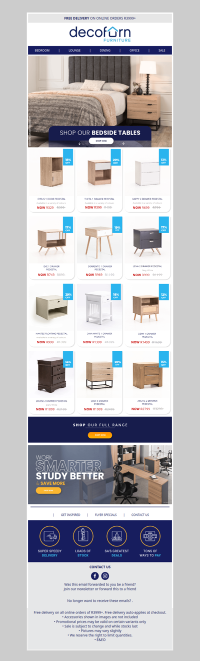 Bedside Sorted, Shop Bedside Tables and Save!