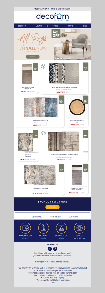 Step Into the Rug Sale - Shop Our Biggest Rug Sale Yet!  Over 100 Styles Reduced.