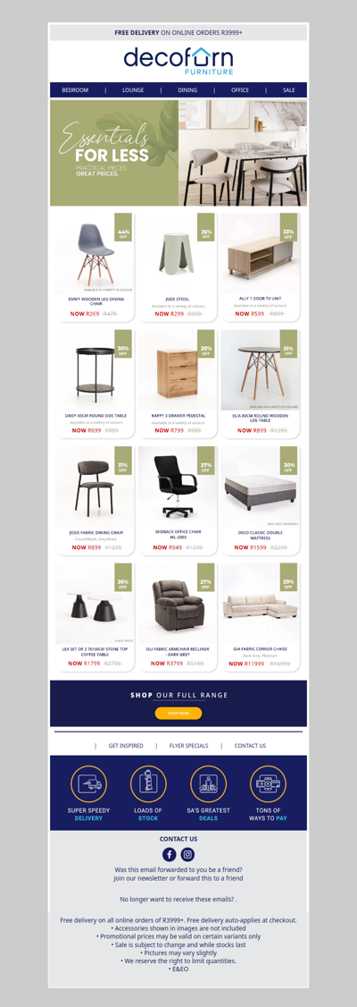 Home Basics Done Better - Essentials For Less. Practical Pieces. Great Prices!