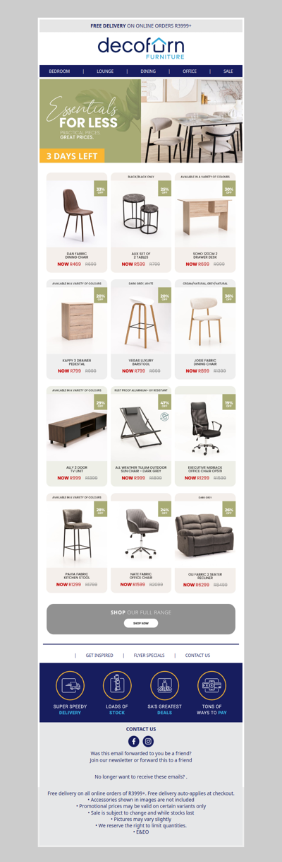 Only 3 Days Left to Save on Essentials - Don't Miss Out!