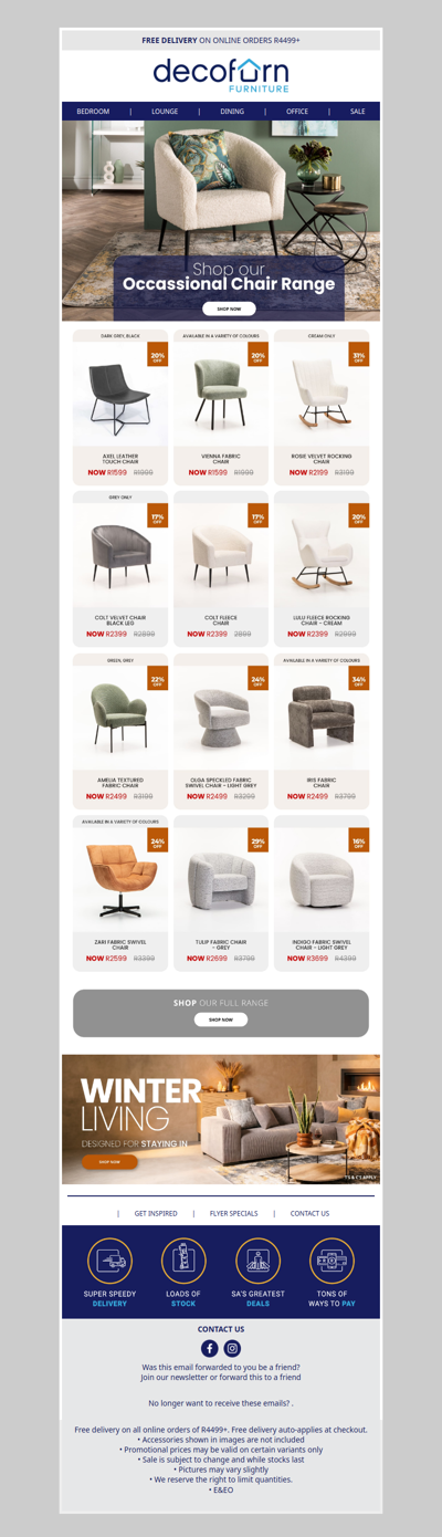 The Chair That Changes the Room - Take a Seat in Style & SAVE!