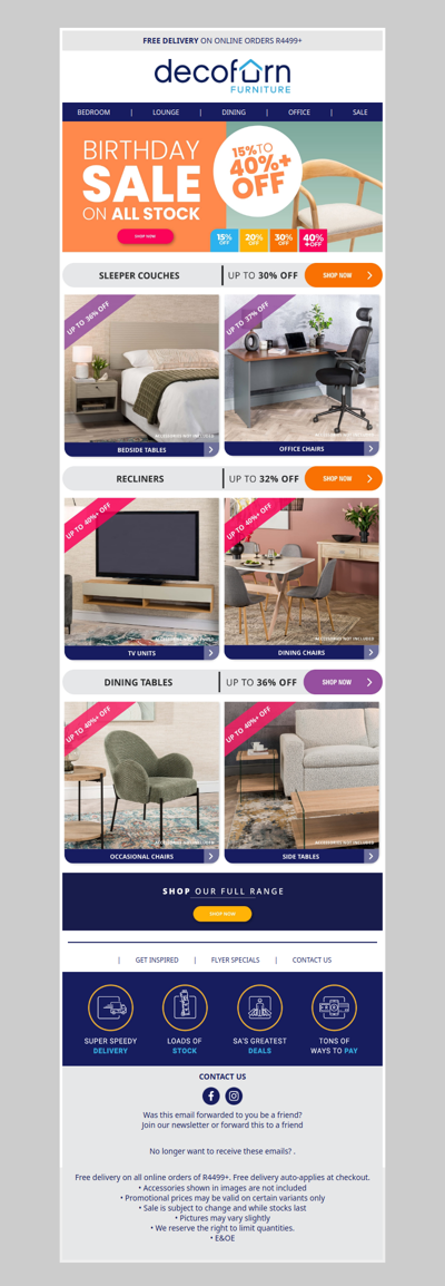 Birthday Sale: Up to 40%+ OFF Across Every Room! 💥