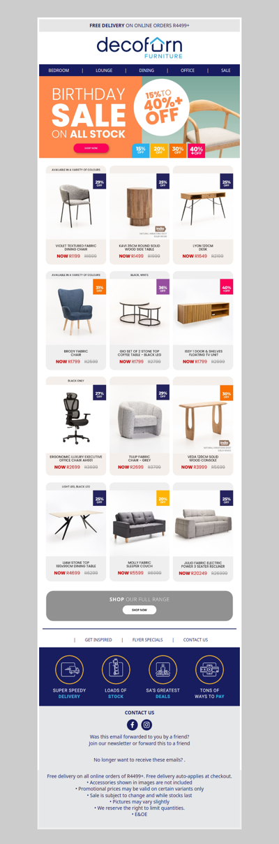 Refresh Your Home with Birthday Sale Savings Up to 40%+ OFF!