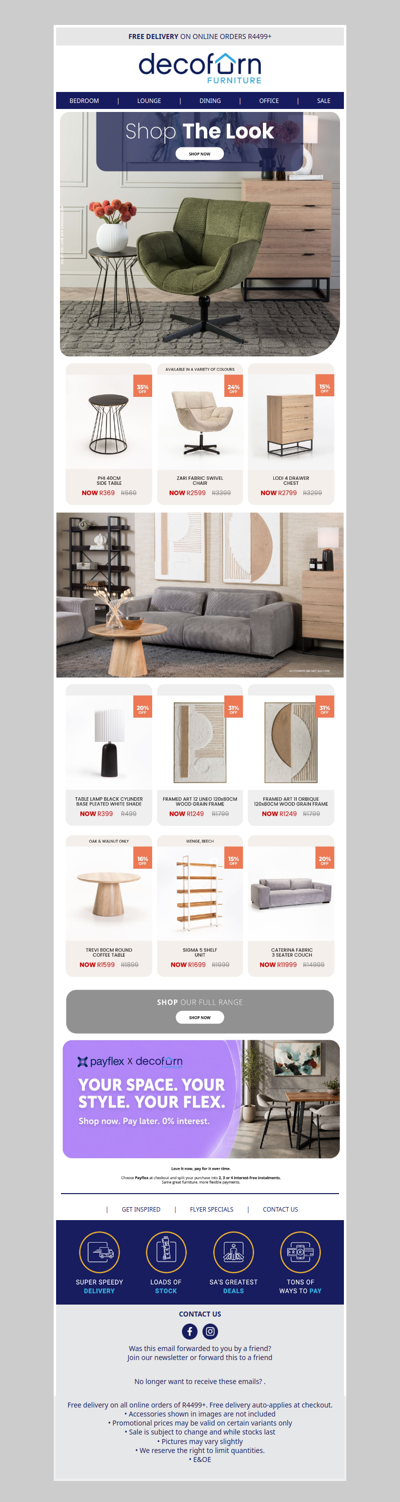 A Fresh Look for Your Favourite Spaces! Available Now With Payflex - Shop Now, Pay Later ✨