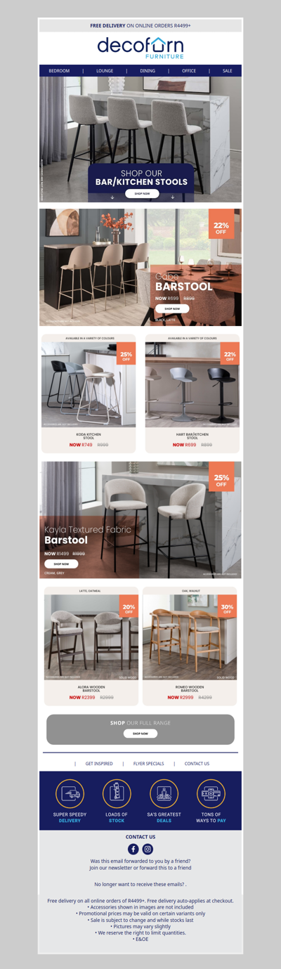 A Seat for Every Counter - Explore the Range With Up to 35% Off!