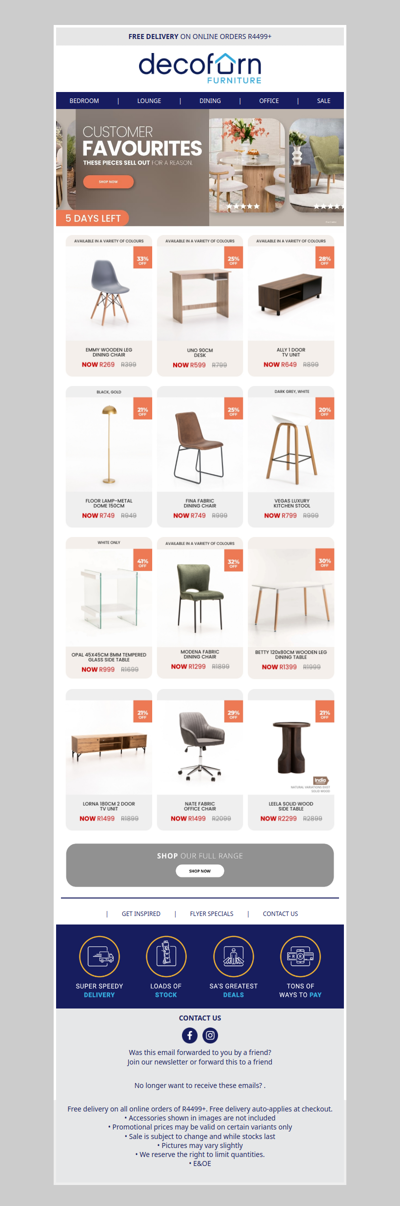 Up to 35% off Customer Favourites, 5 days left!