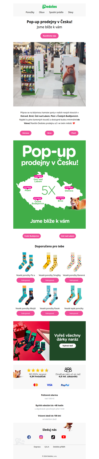 Otevíráme pop-up prodejny