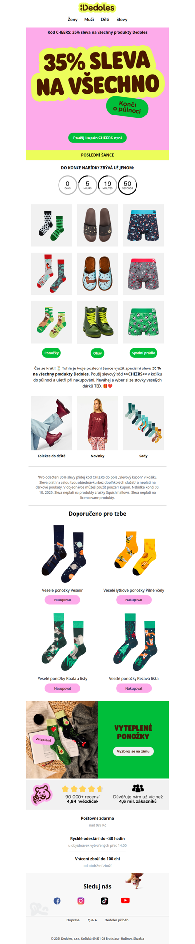 🚨 Poslední hodiny: 35 % SLEVA NA VŠE 😱