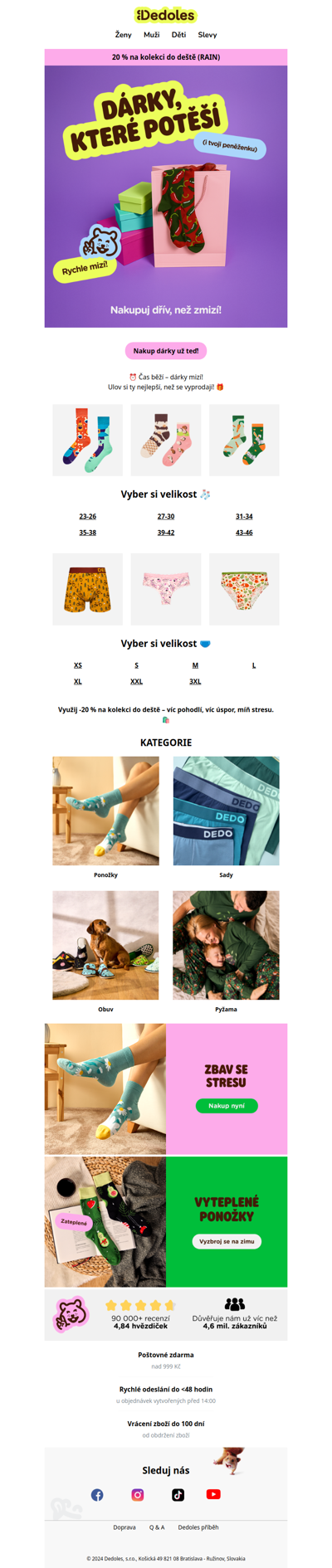 Kolekce do deště s 20% slevou 🌧️