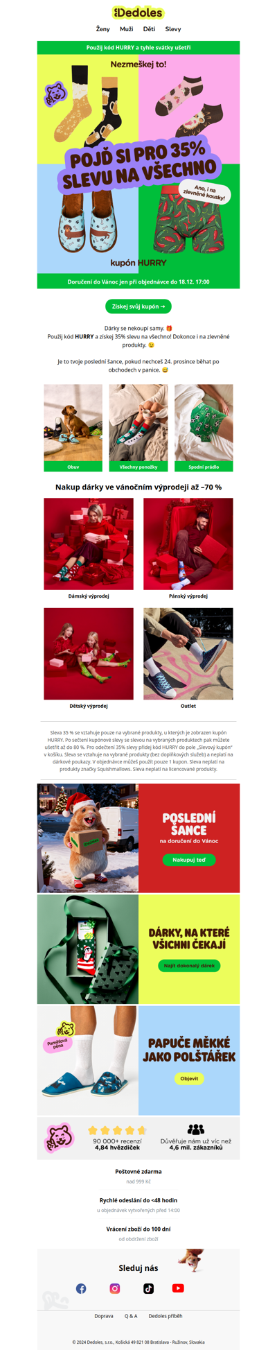 Last call: 35 % na všechno 🔔