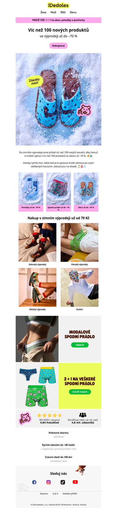 Zimní výprodej je teď ještě větší 🔥