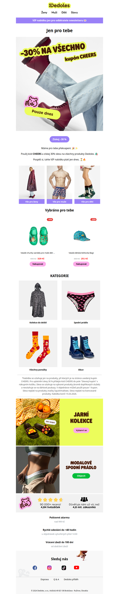 Tvůj VIP kód na 30% slevu 🎁