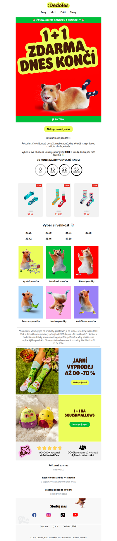 🚨 POSLEDNÍ HODINY: 1 + 1 končí DNES