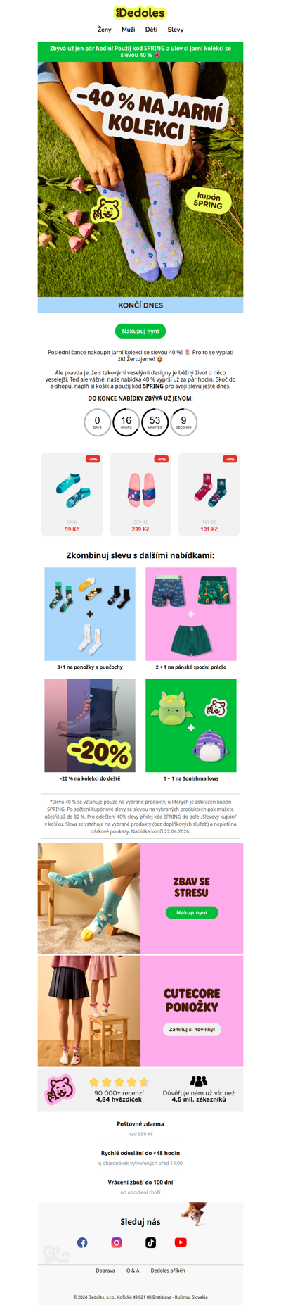 –40 % na jarní kousky končí už o půlnoci 🍃