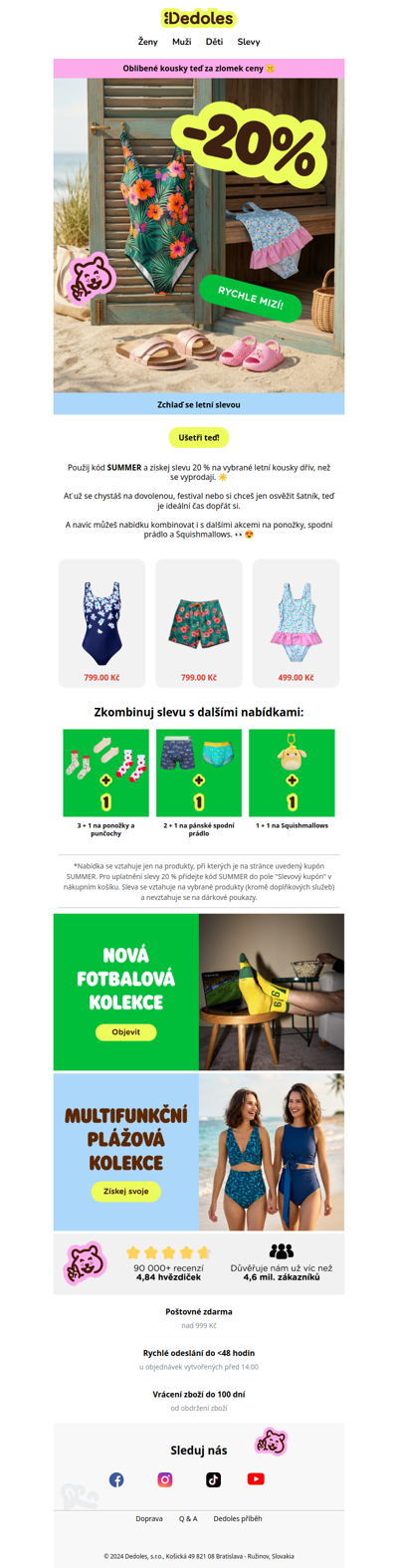 ☀️ –20 % na oblíbené letní kousky ☀️