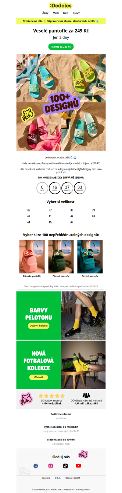 Jen 2 dny: Veselé pantofle za 249 Kč 🔥