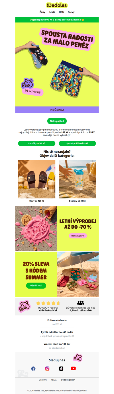 Letní kousky už od 49 Kč ☀️