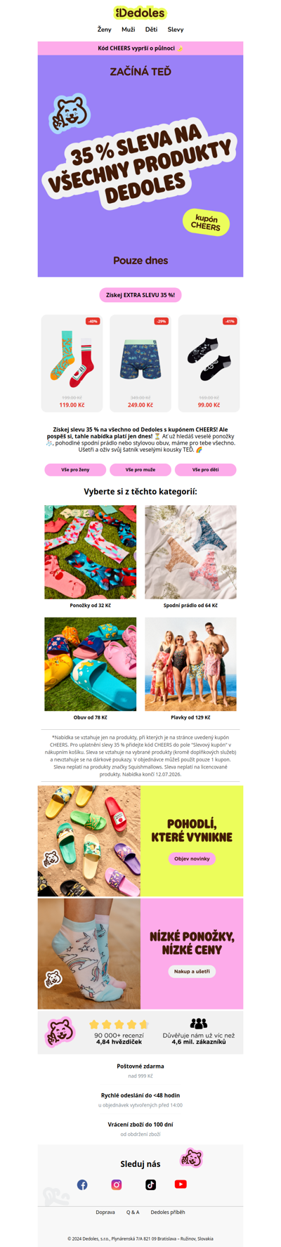 🌞 Začni den s 35% slevou na všechno!