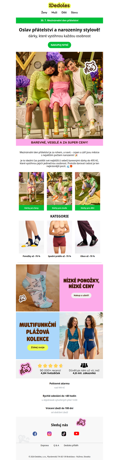 Nezapomeň na srpnové a zářijové oslavy. ☝️