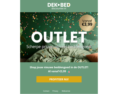 Aangevulde beddengoed outlet!